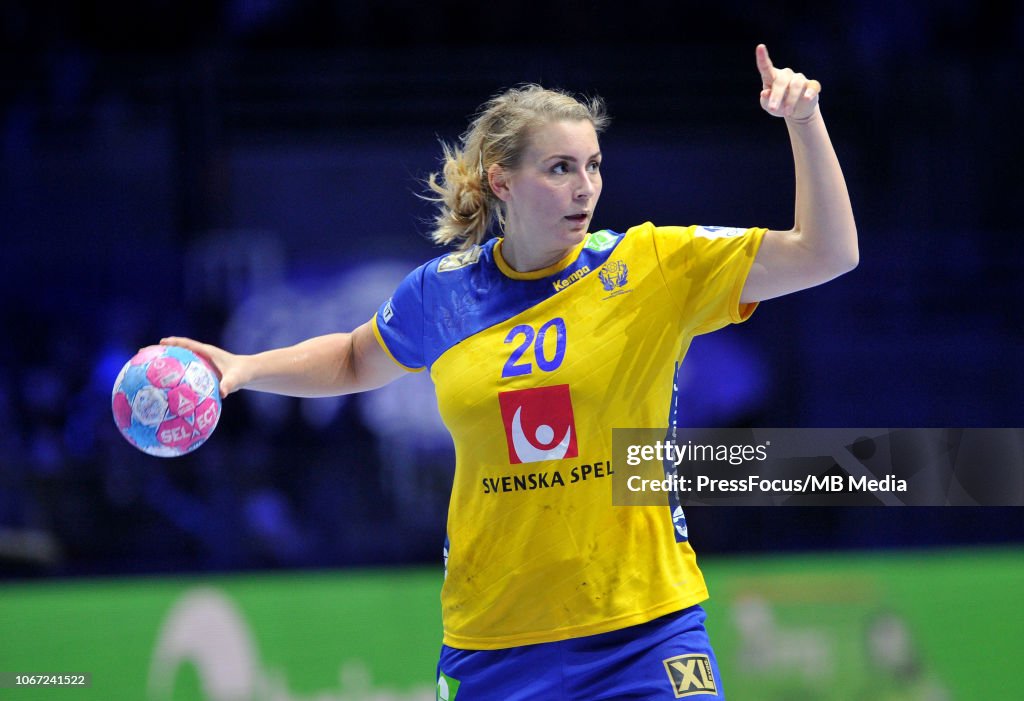 Denmark v Sweden - EHF Women's Euro 2018