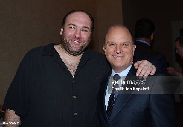 James Gandolfini and Chris Albrecht, chairman and CEO of HBO News Photo -  Getty Images