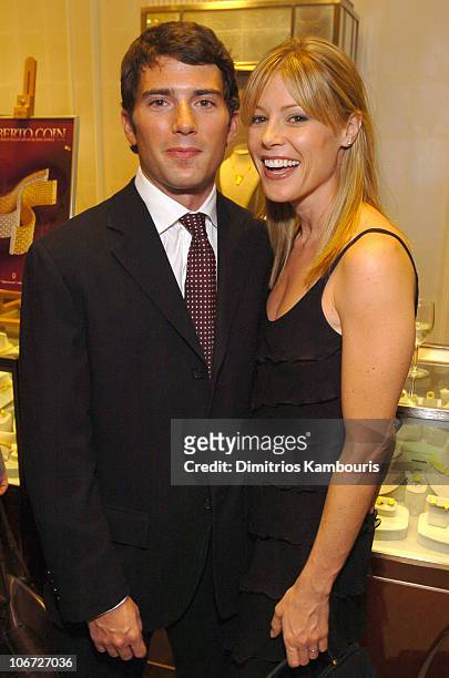 Scott Phillips and Julie Bowen during Elizabeth Glaser Pediatric AIDS Foundation Launch of Ariels Heart of Hope From The Roberto Coin Cento...