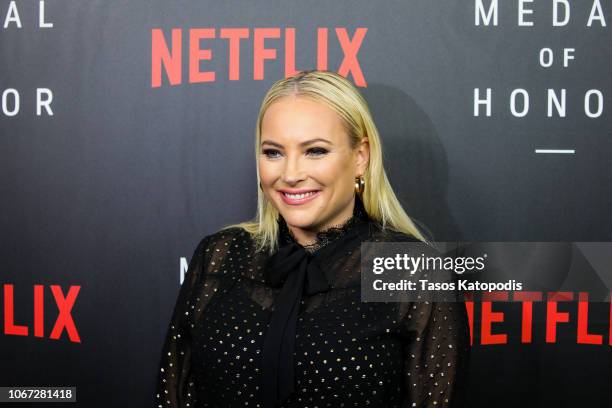 Meghan McCain, Co-Host of 'The View', at the Netflix 'Medal of Honor' screening and panel discussion at the US Navy Memorial Burke Theater on...