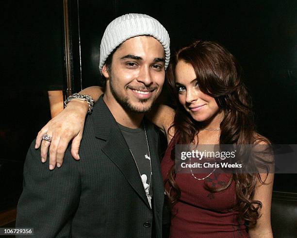 Wilmer Valderrama and Lindsay Lohan during Svedka Vodka Presents the "Erotica Reading Series" Featuring Aisha Tyler at Monroe's in West Hollywood,...