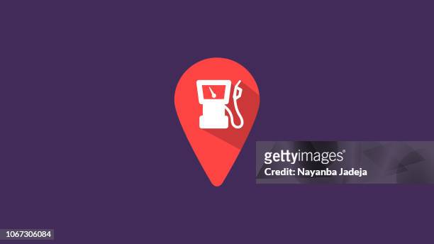 pin icon vector - petrol station stock illustrations