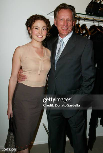 Reiko Aylesworth and James Woods during Cerruti and David Cardona Co-Host Private Party to Celebrate the Opening of Cerruti Beverly Hills Benefiting...
