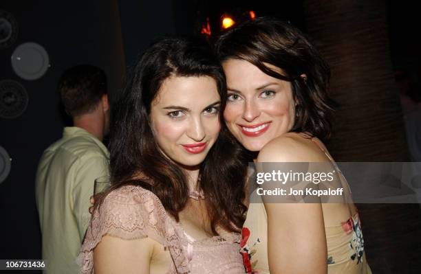 Shiva Rose and Ryan Haddon during PlayStation 2 "Bungalow Beach Party" at Viceroy Hotel in Santa Monica, California, United States.