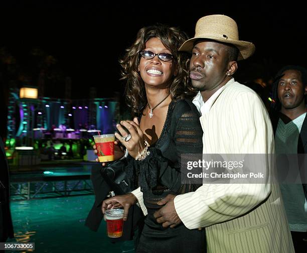 Whitney Houston and Bobby Brown during VH1 Divas Duets: A Concert to Benefit the VH1 Save the Music Foundation - After Party at MGM Grand in Las...