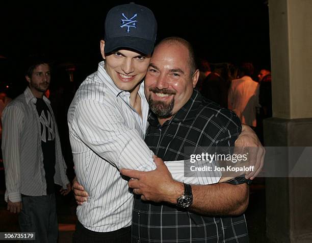 Ashton Kutcher and Adam Venit during 2004 Pre-Emmy Party Hosted By Endeavor Agency at Private Residence in Beverly Hills, California, United States.