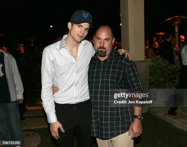 Ashton Kutcher and Adam Venit during 2004 Pre-Emmy Party Hosted By Endeavor Agency at Private Residence in Beverly Hills, California, United States.