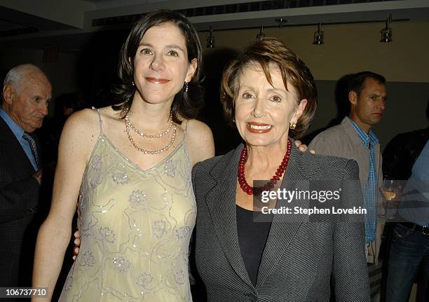 Director Alexandra Pelosi and Nancy Pelosi during HBO Presents the Documentary Special "Diary of A Political Tourist" - Arrivals and After Party at...