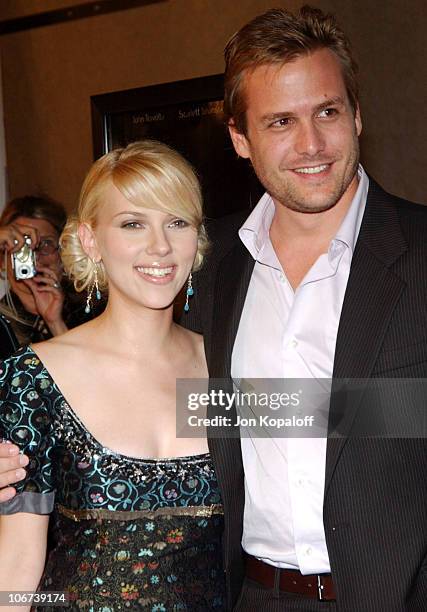 Scarlett Johansson and Gabriel Macht during " A Love Song For Bobby Long " Premiere at The Hollywood Film Festival's Closing Night Gala at The Arc...