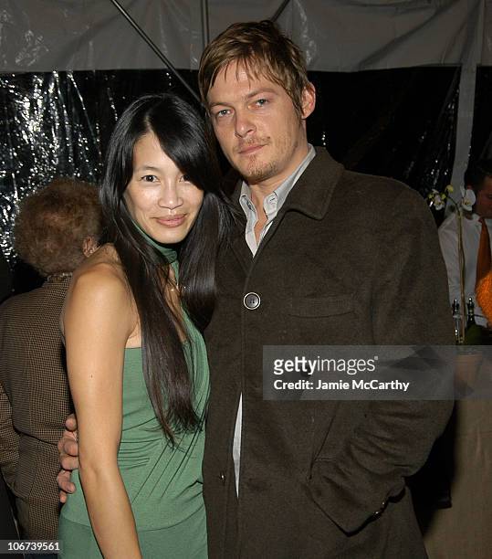 Eugenia Yuan and Norman Reedus during 2004 12th Annual Hamptons International Film Festival - Chairman's Cocktail Reception Hosted by Stuart and...