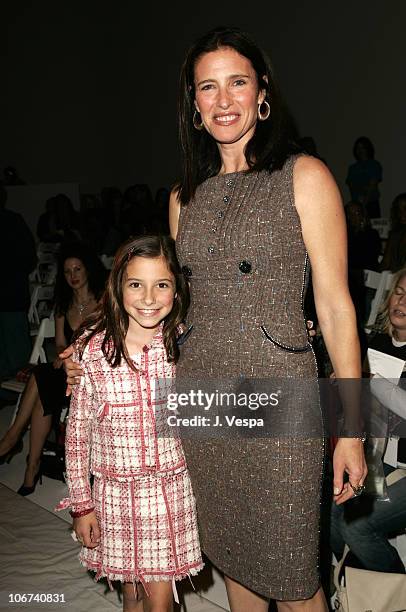 Lucy Rogers-Ciaffa and Mimi Rogers during Mercedes-Benz Spring 2005 Fashion Week at Smashbox Studios - Rachel Pally - Front Row at Smash Box Studios...