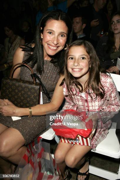 Mimi Rogers and Lucy Rogers-Ciaffa during Mercedes-Benz Spring 2005 Fashion Week at Smashbox Studios - Coco Kliks - Front Row and Backstage at...