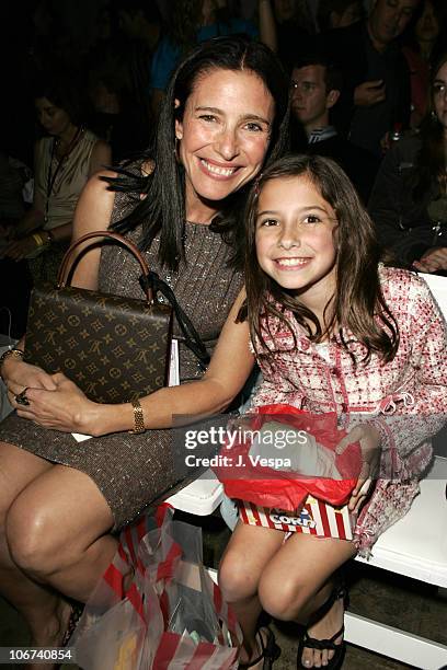Mimi Rogers and Lucy Rogers-Ciaffa during Mercedes-Benz Spring 2005 Fashion Week at Smashbox Studios - Coco Kliks - Front Row and Backstage at...