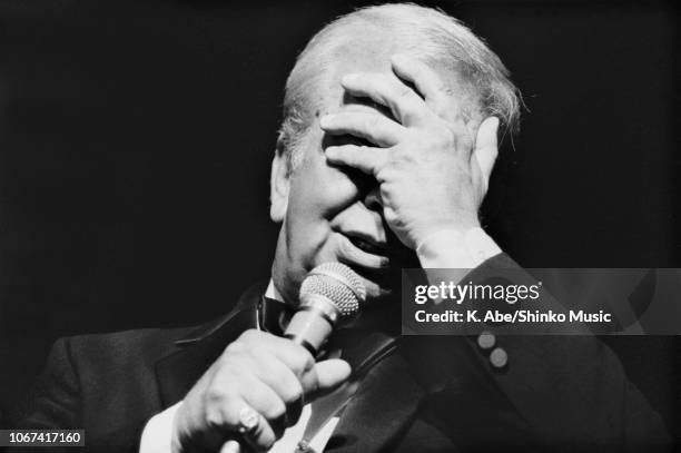 Abe/Shinko Music/Getty Images: Mel Torme at The Fujitsu Concord Jazz Festival In Japan '92, Tokyo, November 15 1992.