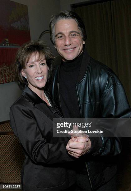 Deana Martin and Tony Danza during Deana Martin Celebrates the Publication of her New Book "Memoirs Are Made Of This" at Chambers Hotel in New York...