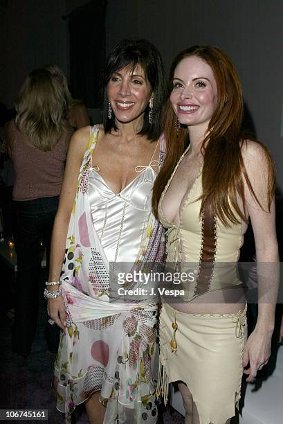 Janice Winter and Phoebe Price during Mercedes-Benz Fall 2004 Fashion Week at Smashbox Studios - Judith Ripka In Touch Weekly Party at Smash Box...