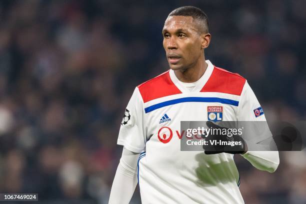 Marcelo Antonio Guedes Filho of Olympique Lyonnais during the UEFA Champions League group F match between Olympique Lyonnais and Manchester City at...