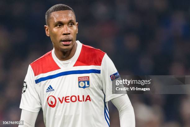 Marcelo Antonio Guedes Filho of Olympique Lyonnais during the UEFA Champions League group F match between Olympique Lyonnais and Manchester City at...