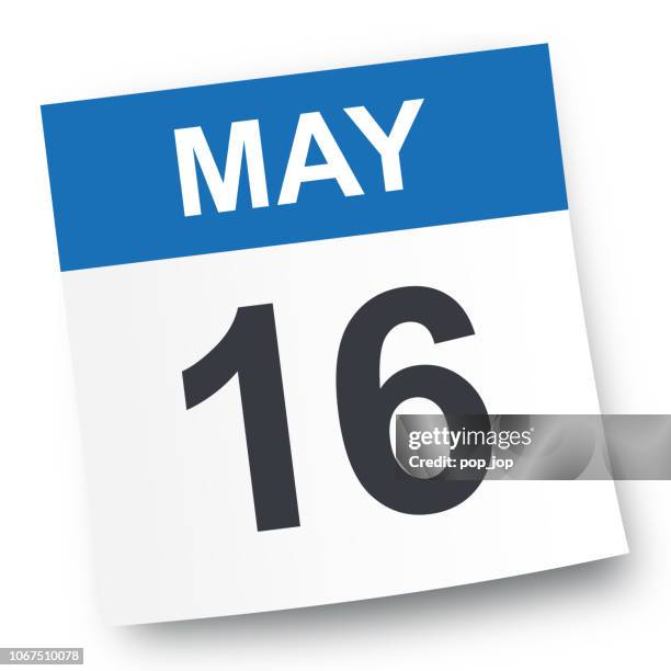 mai 16 - kalender-symbol - may 16 stock-grafiken, -clipart, -cartoons und -symbole