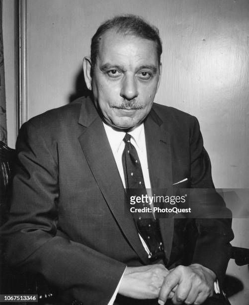 Portrait of Puerto Rican politician Luis Munoz Marin during a visit to the United States mainland, Washington DC, June 19, 1957. He was the first...