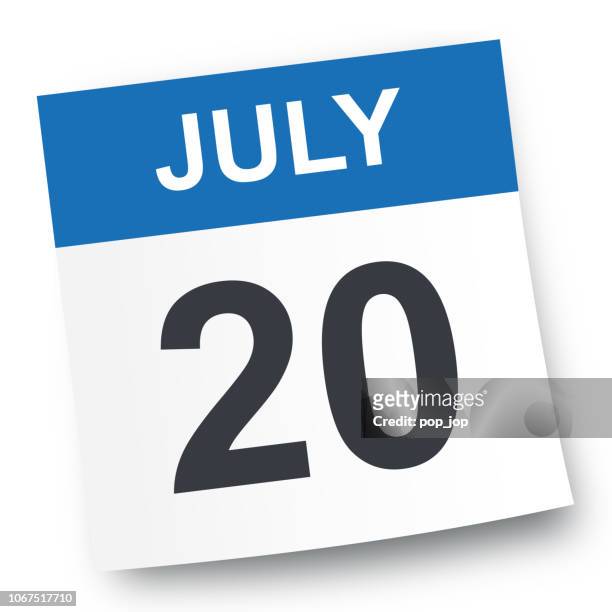 july 20 - calendar icon - number 20 stock illustrations