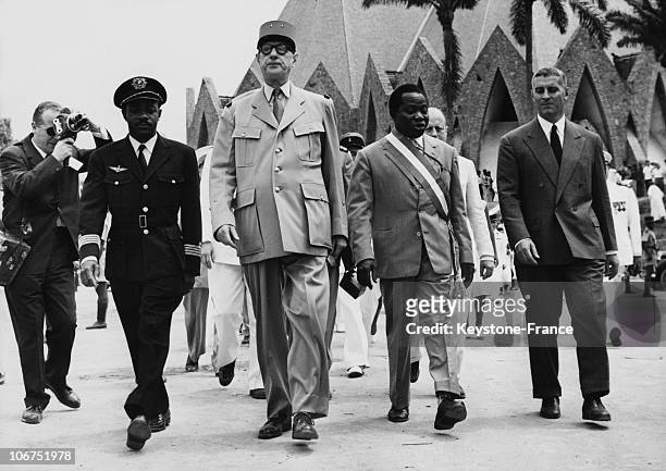 Congo, Brazzaville, General De Gaulle And Barthelemy Boganda, In 1958