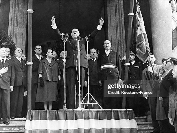 France, Lyon, Le General De Gaulle, In 1958