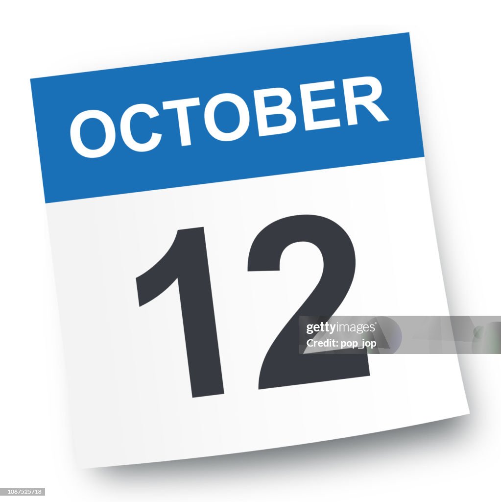 October 12 - Calendar Icon