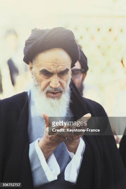 Portrait Of The Ayatollah Ruhollah Musavi Khomeini, France