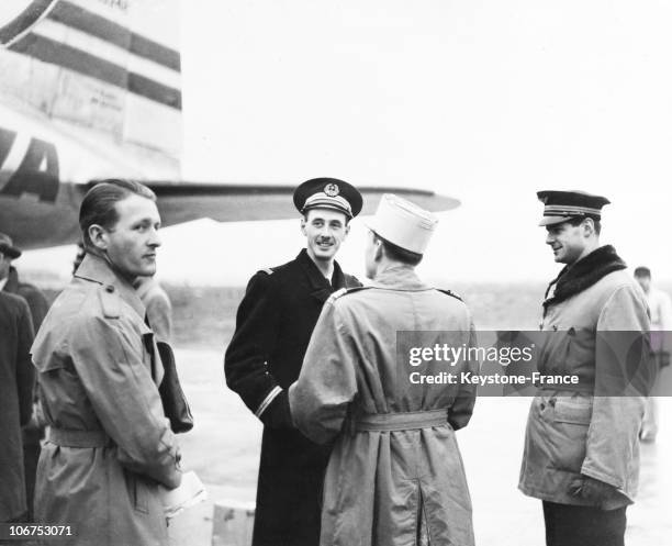 Paris, Philippe De Gaulle And Alain De Boissieu In December 1945