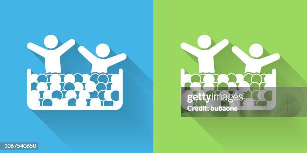 children ball pool icon with long shadow - ball pit stock illustrations