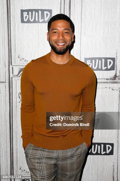 Jussie Smollett visits Build Series to discuss the TV show 'Empire' and his work for charitable causes at Build Studio on November 14, 2018 in New...