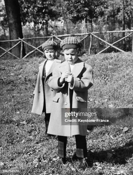 Isotta Roselini And Isabella Rossellini The Twins Daughter Of Ingrid Bergman, 1950'S