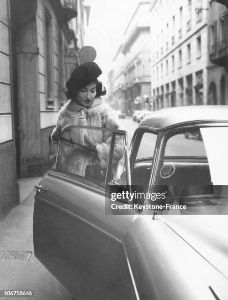 Milan, Opera Singer Maria Callas In January 1963.