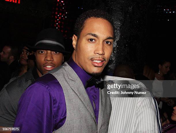 Player Travis Beckum attends the Atrium after party at Greenhouse on November 9, 2010 in New York City.