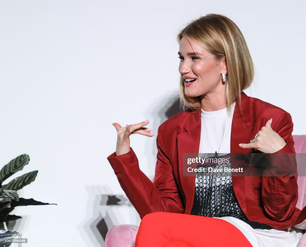 Rosie Huntington Whiteley attends day three of ELLE Weekender at The