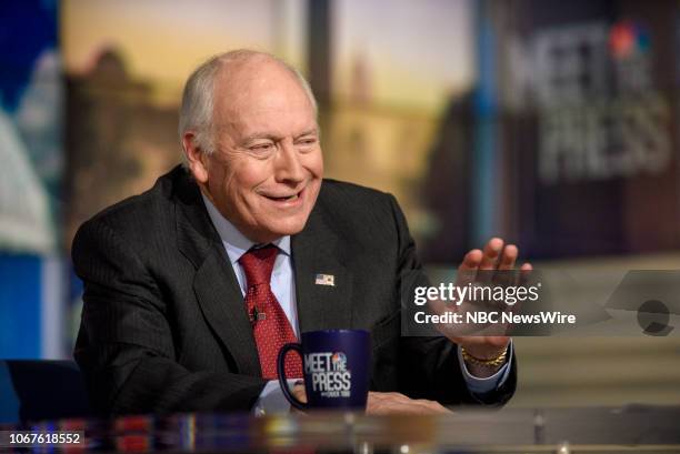 Pictured: Former Vice President Dick Cheney appears on "Meet the Press" in Washington, D.C., Sunday, Dec. 2, 2018.