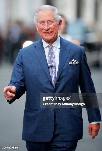 Prince Charles, Prince of Wales attends an Age UK Tea, celebrating 70 inspirational people marking their 70th birthday this year at Spencer House on...