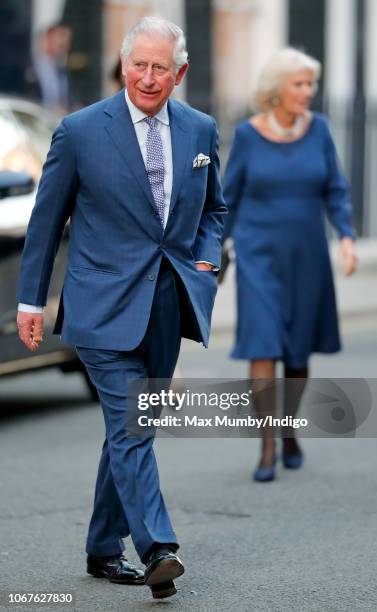 Prince Charles, Prince of Wales and Camilla, Duchess of Cornwall attend an Age UK Tea, celebrating 70 inspirational people marking their 70th...