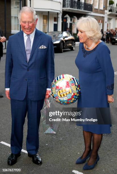 Prince Charles, Prince of Wales and Camilla, Duchess of Cornwall attend an Age UK Tea, celebrating 70 inspirational people marking their 70th...