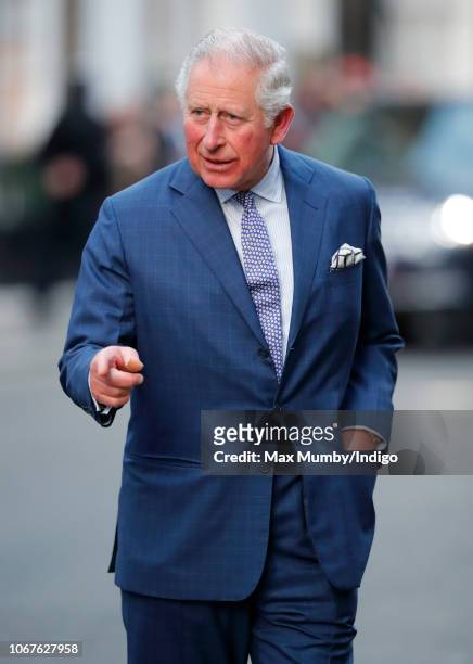 Prince Charles, Prince of Wales attends an Age UK Tea, celebrating 70 inspirational people marking their 70th birthday this year at Spencer House on...