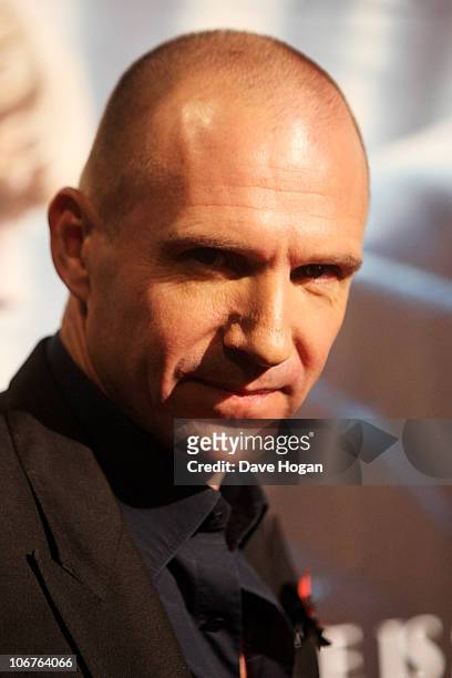 Ralph Fiennes attends the World Premiere of Harry Potter And The Deathly Hallows: Part 1 held at The Odeon Leicester Square on November 11, 2010 in...