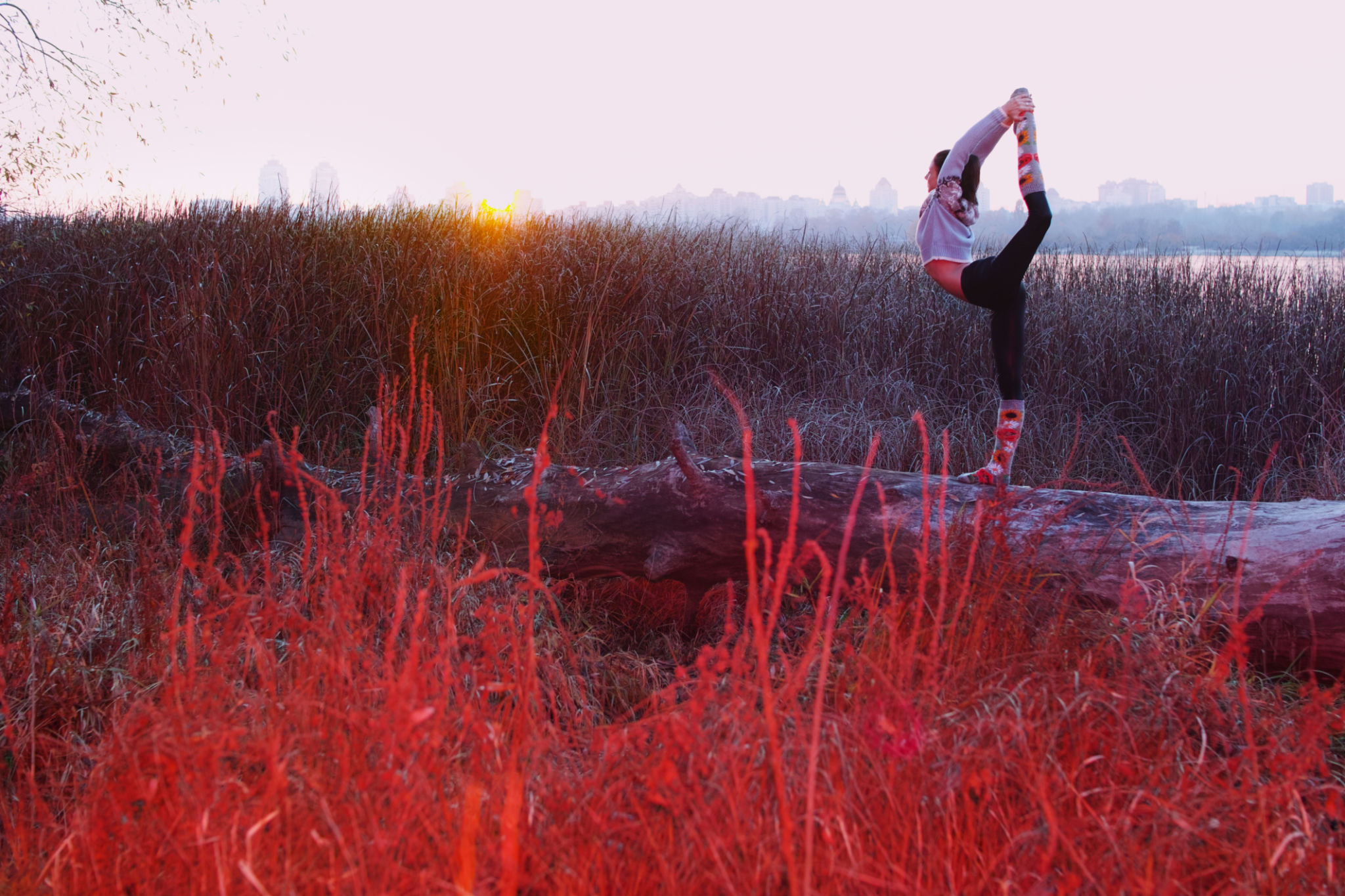 autumn yoga