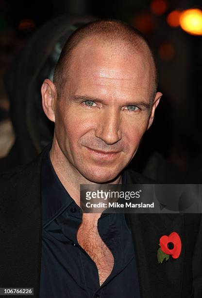 Ralph Fiennes attends the world premiere of Harry Potter and The Deathly Hallows at Odeon Leicester Square on November 11, 2010 in London, England.