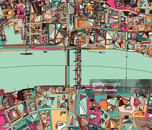london city structure ilustration - london architecture patterns stock illustrations