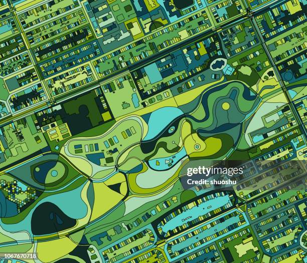 ilustration of amsterdam city structure - amsterdam park stock illustrations