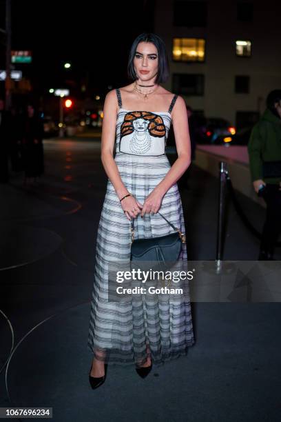 Brittany Xavier attends the 2018 Guggenheim International Gala pre-party in the Upper East Side on November 14, 2018 in New York City.