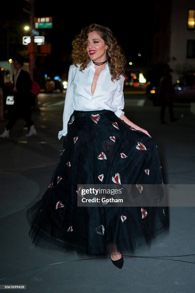 Margarita Levieva attends the 2018 Guggenheim International Gala