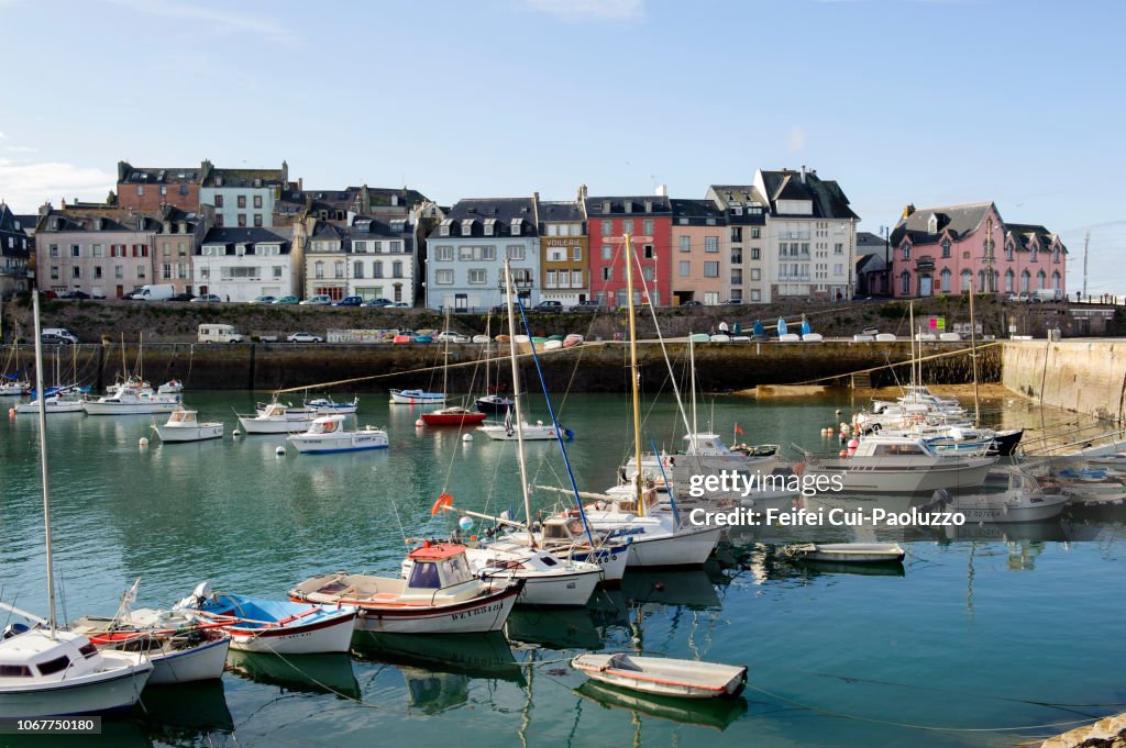 Marina of Douarnenez, Finistère department, France