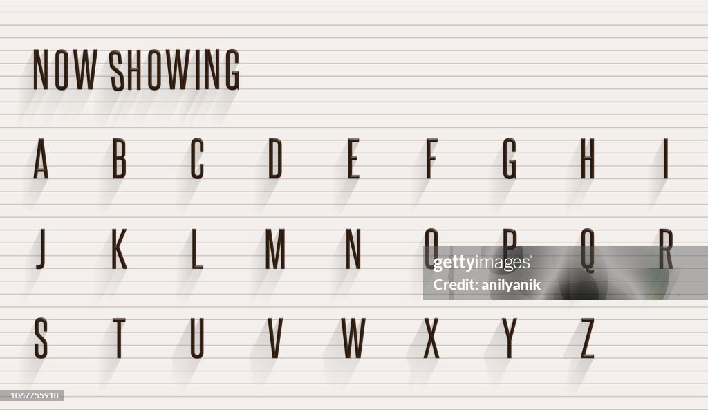 Letters- theater titles